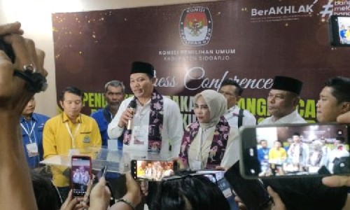 Tersisih dari PKB, Subandi-Mimik Klaim Kemenangan di Pilkada Sidoarjo Sebesar 70 Persen