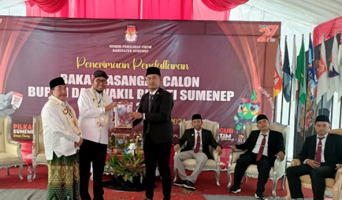 Fauzi-Imam Jadi Pasangan Bacabup-Bacawabup Pertama yang Daftar ke KPU Sumenep