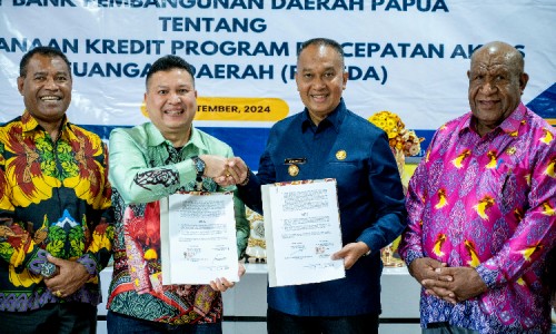 Bangkitkan UMKM, Pemprov Papua Pegunungan Teken Kerja Sama dengan Bank Daerah