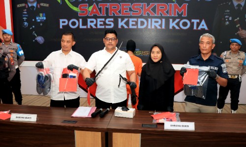 Polres Kediri Kota Ungkap Kasus Perampokan di Minimarket, Dua Pelaku Ditangkap