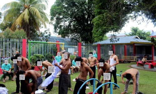 Usai Sidang, Sejumlah Tahanan Lapas Bangkinang Tepergok Selundupkan HP di Badan