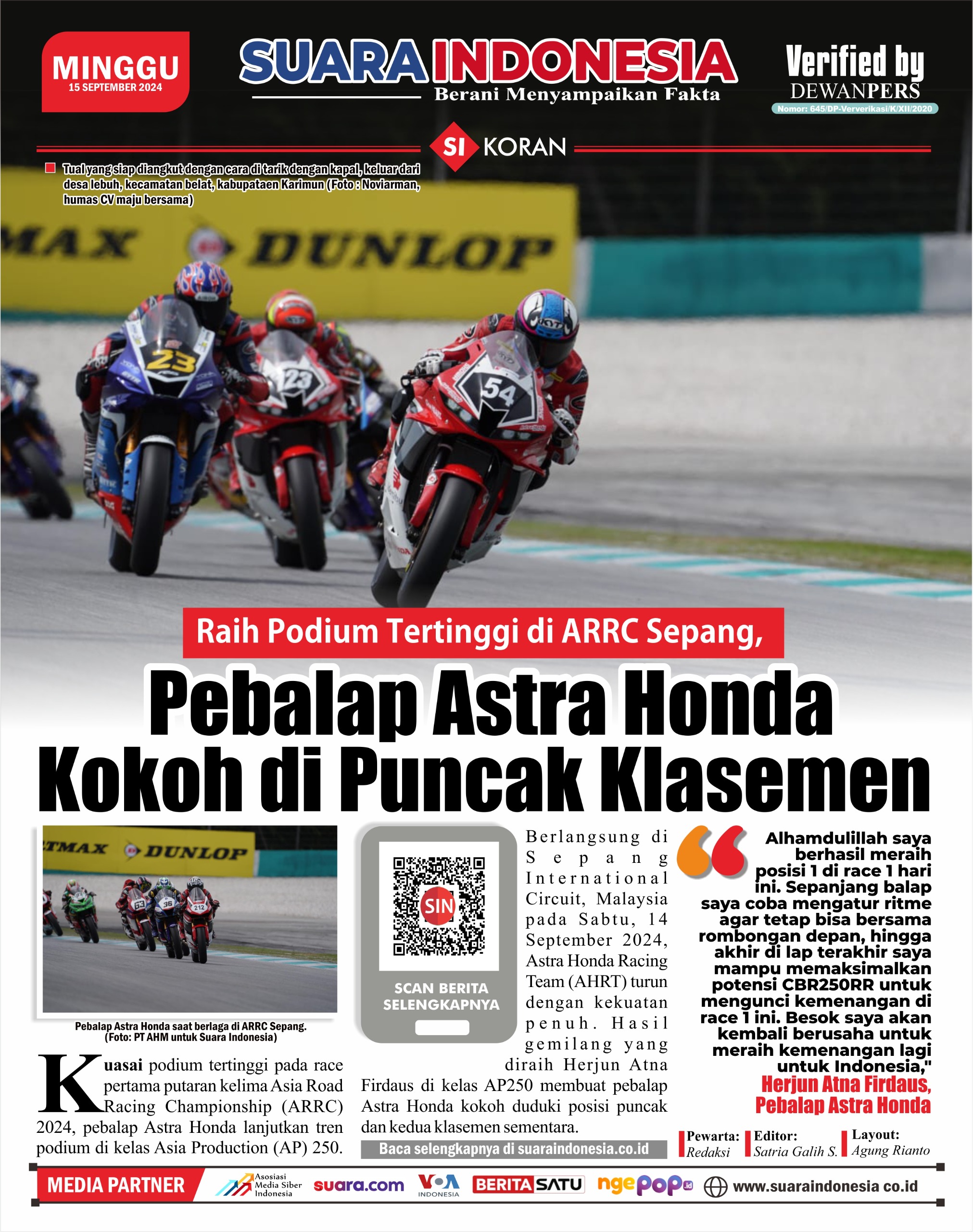 EDISI, 15 SEPTEMBER 2024