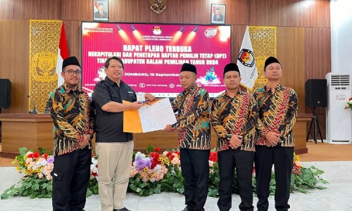 KPU Tetapkan DPT Pilkada Jombang Sebanyak 1.012.800 Pemilih, Tersebar di 1.942 TPS