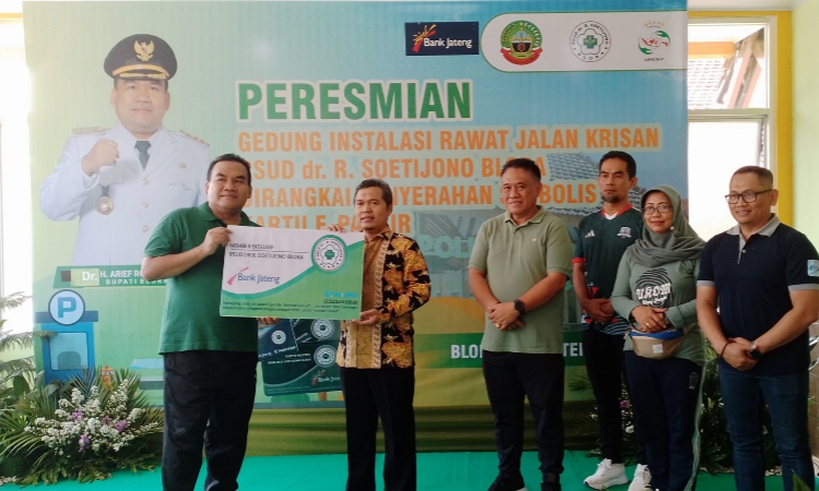 Bersama Bank Jateng, RSUD Blora Launching E-Parkir dan Gedung Rawat Jalan Krisan