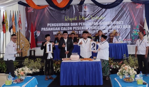 KPU Sumenep Tetapkan Nomor Urut Paslon Pilkada 2024, Fikri-Unais 01 dan Fauzi-Imam 02