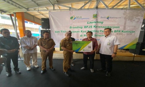 Pj Bupati Kuningan Launching Branding BPJS Ketenagakerjaan 