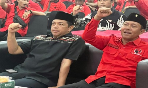 Hadir di Rakercabsus PDIP Ngawi, Gus Hans Diteriaki 