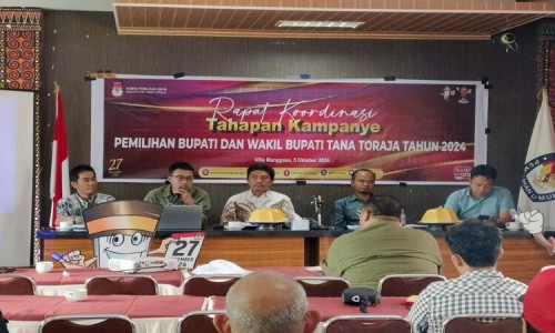 KPU Tator Libatkan Awak Media dalam Rakor Tahapan Kampanye Pilkada 2024