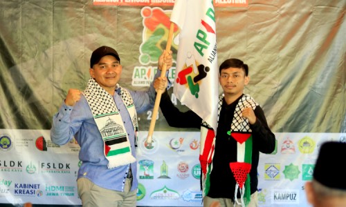 API Palestina Jawa Timur Serukan Aksi Setahun Tragedi Genosida di Gaza