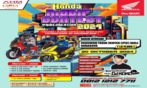 Hajatan Modifikasi Terbesar Tanah Air Honda Modif Contest Hadir di Surabaya