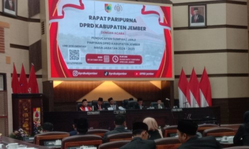 Pimpinan Definitif DPRD Jember Resmi Dikukuhkan, Disusul Pembentukan Alat Kelengkapan Dewan