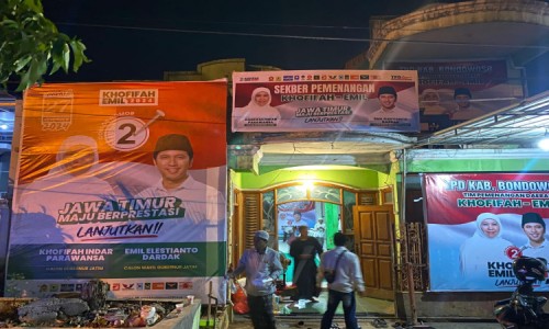 Resmikan Posko Pemenangan Cagub Khofifah - Emil, Tim Bondowoso Optimis Raih Suara 75 Persen