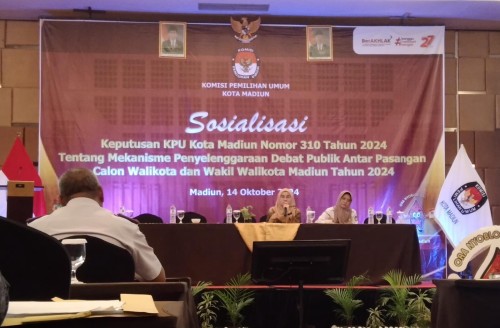 KPU Kota Madiun Sosialisasikan Mekanisme Debat Publik Antar Paslon di Tahap Pertama