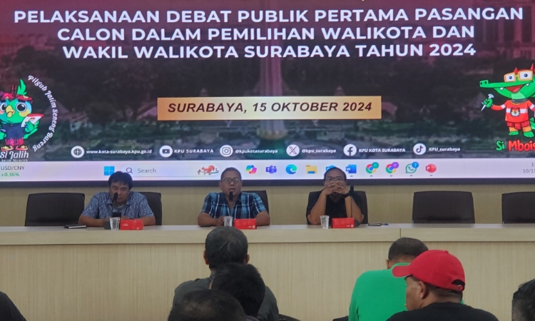 Debat Calon Pilkada Surabaya 2024, Masyarakat Bisa Ajukan Pertanyaan