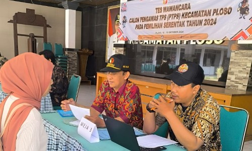 Ribuan Calon PTPS di Kabupaten Jombang Ikuti Tes Wawancara