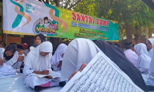 Semarak HSN 2024, Siswa SDN Kepuhrejo 1 Kudu Jombang Adakan Santri Camp