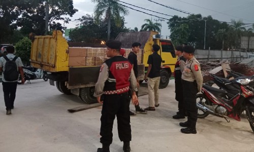 Polres Karimun Kawal Ketat Pengangkutan Ratusan Ribu Surat Suara Menuju Gudang Logistik