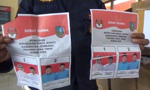 KPU Jombang Temukan 119 Surat Suara Pilbup Rusak, Kini Ajukan Penggantian ke Penyedia