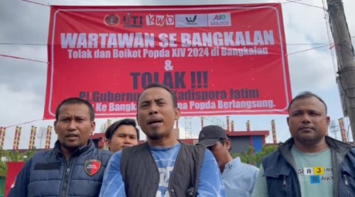 Wartawan Kompak Boikot Popda XIV, Larang Pj Gubernur dan Kadispora Jatim Datang ke Bangkalan 