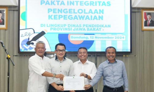 ASN di Lingkungan Disdik Jabar Tandatangani Pakta Integritas, Bey Machmudin Bilang Begini!