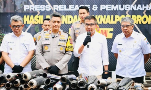 Pj Gubernur Jabar Dukung Langkah Tegas Polres Cimahi Tindak Pengguna Knalpot Bising