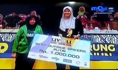 Bangga! Atlet Voli Asal Sumenep Sabet Best Outside Hitter Livoli 2024