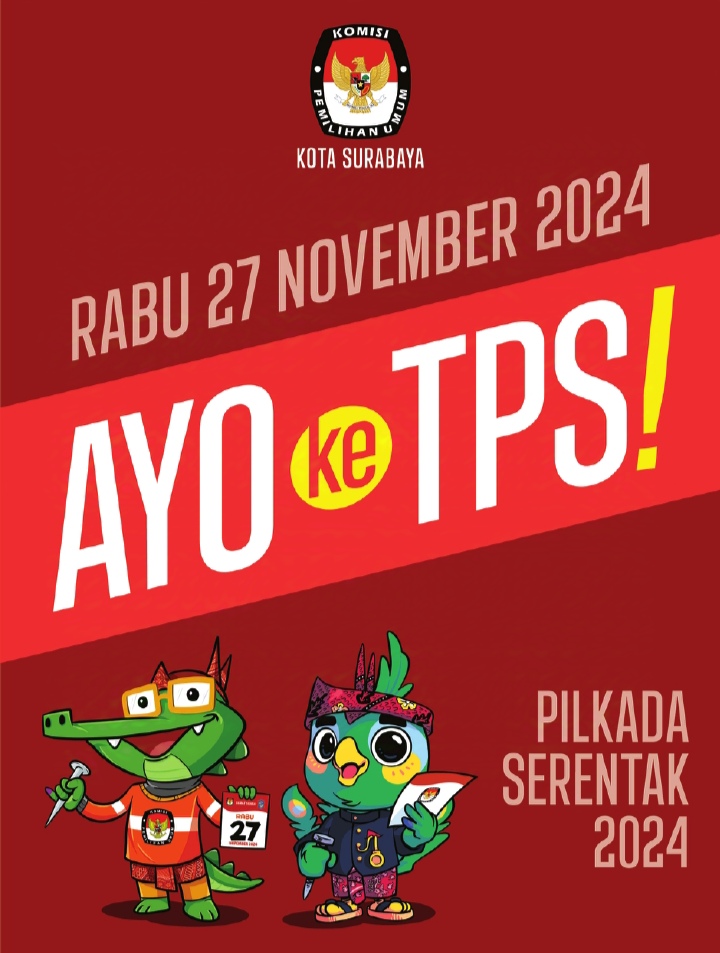 KPU Surabaya Ajak Masyarakat Ayo ke TPS Tanggal 27 November 2024 ...