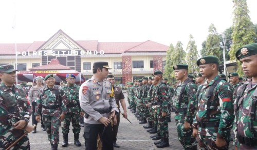 Amankan TPS, Polres Situbondo Terjunkan 600 Personel Gabungan