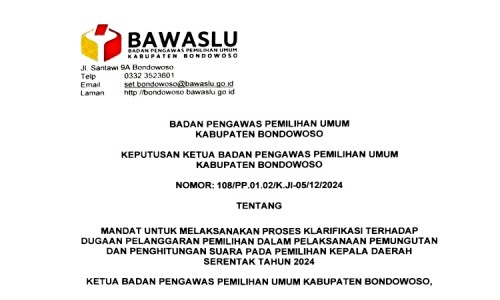 Bawaslu Bondowoso Cantumkan Warga Wafat dalam Surat Mandat Klarifikasi, Ternyata Orangnya Masih Hidup