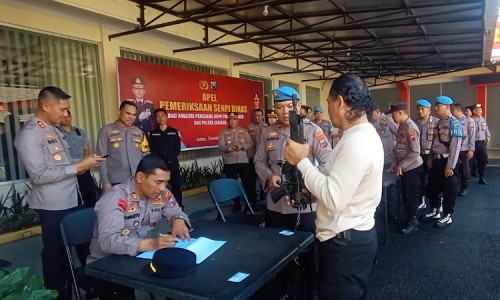 Polres Jember Periksa Senpi Anggota, Tindak Lanjut Surat Telegram Kapolri