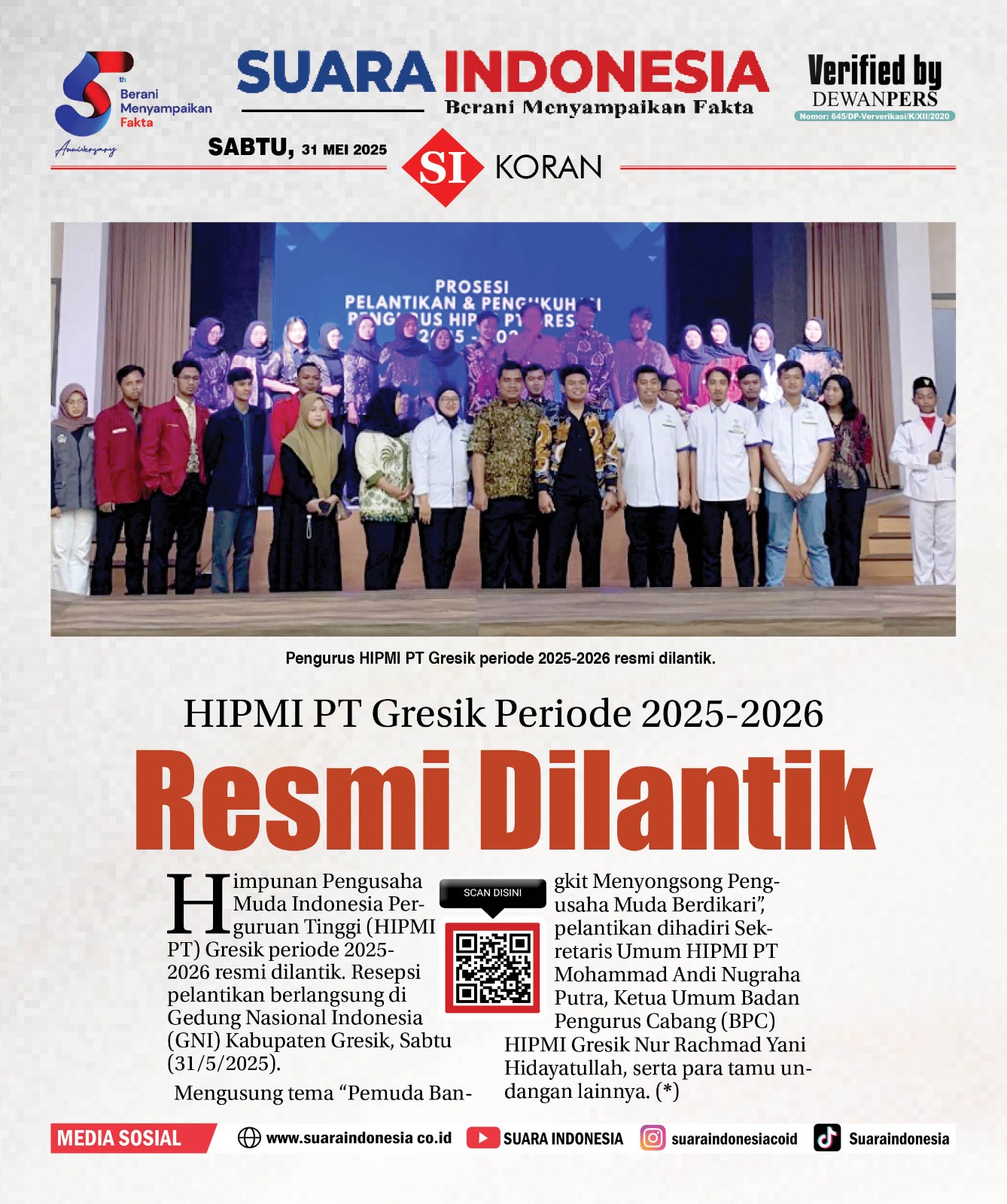 EDISI, 31 MEI 2025