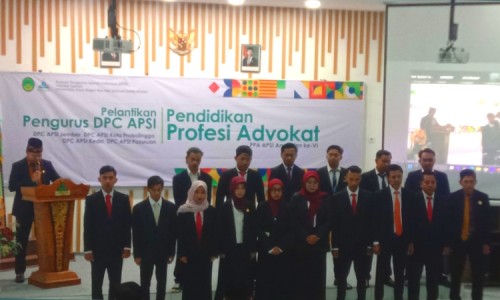 Resmi Dilantik, APSI Jember Tegaskan Komitmen Advokasi Mustadh'afin Berlandaskan Syariah
