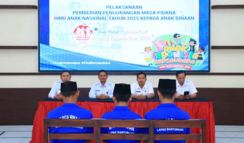 Tiga Anak Warga Binaan Lapas Banyuwangi Dapat Remisi di Momen Hari Anak Nasional