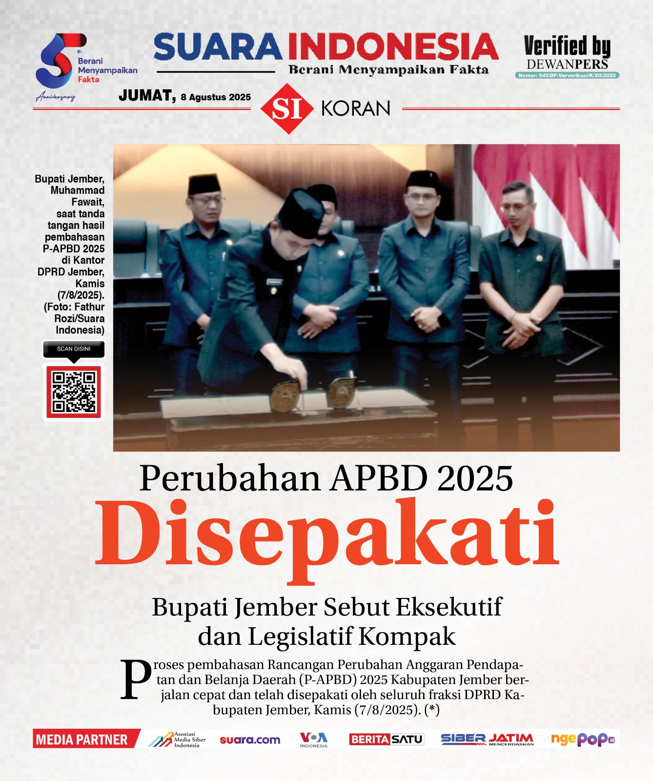 EDISI, JUMAT 8 AGUSTUS 2025