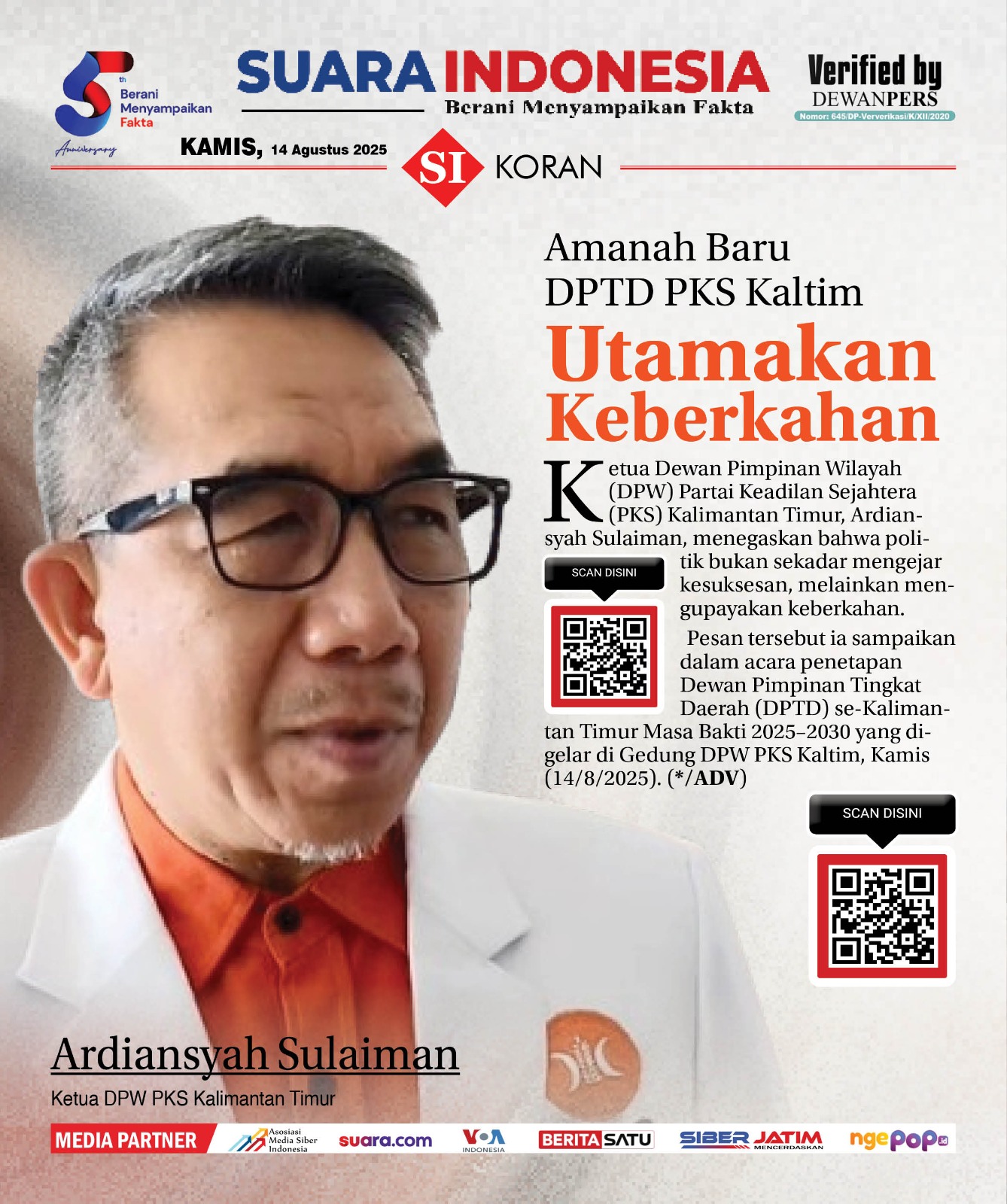 EDISI, KAMIS 14 AGUSTUS 2025