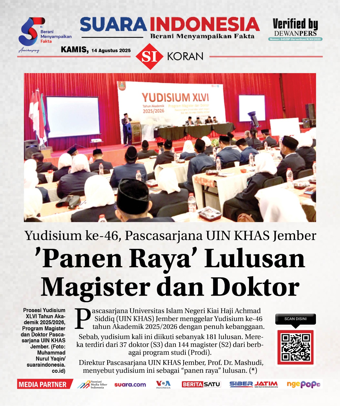 EDISI, KAMIS 14 AGUSTUS 2025
