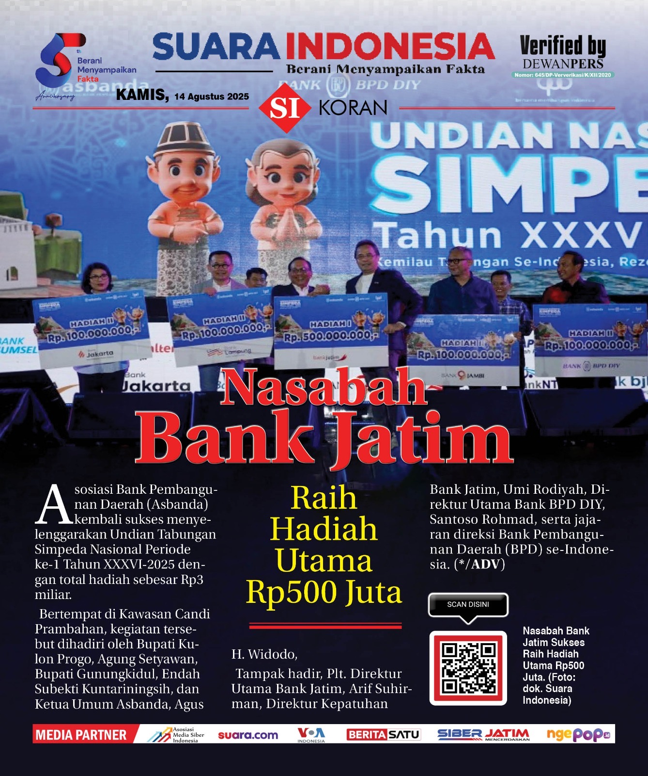 EDISI, KAMIS 14 AGUSTUS 2025