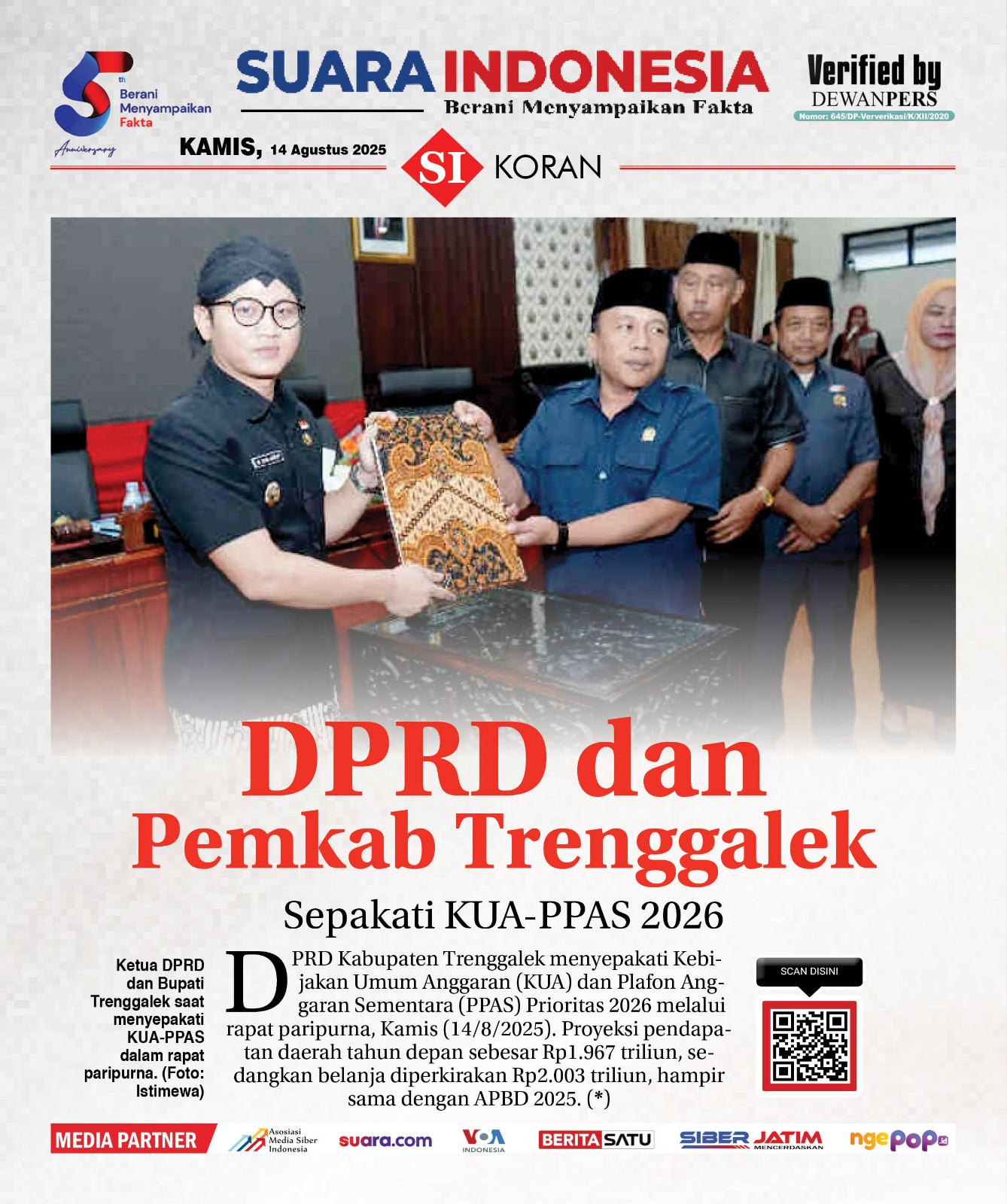 EDISI, KAMIS 14 AGUSTUS 2025