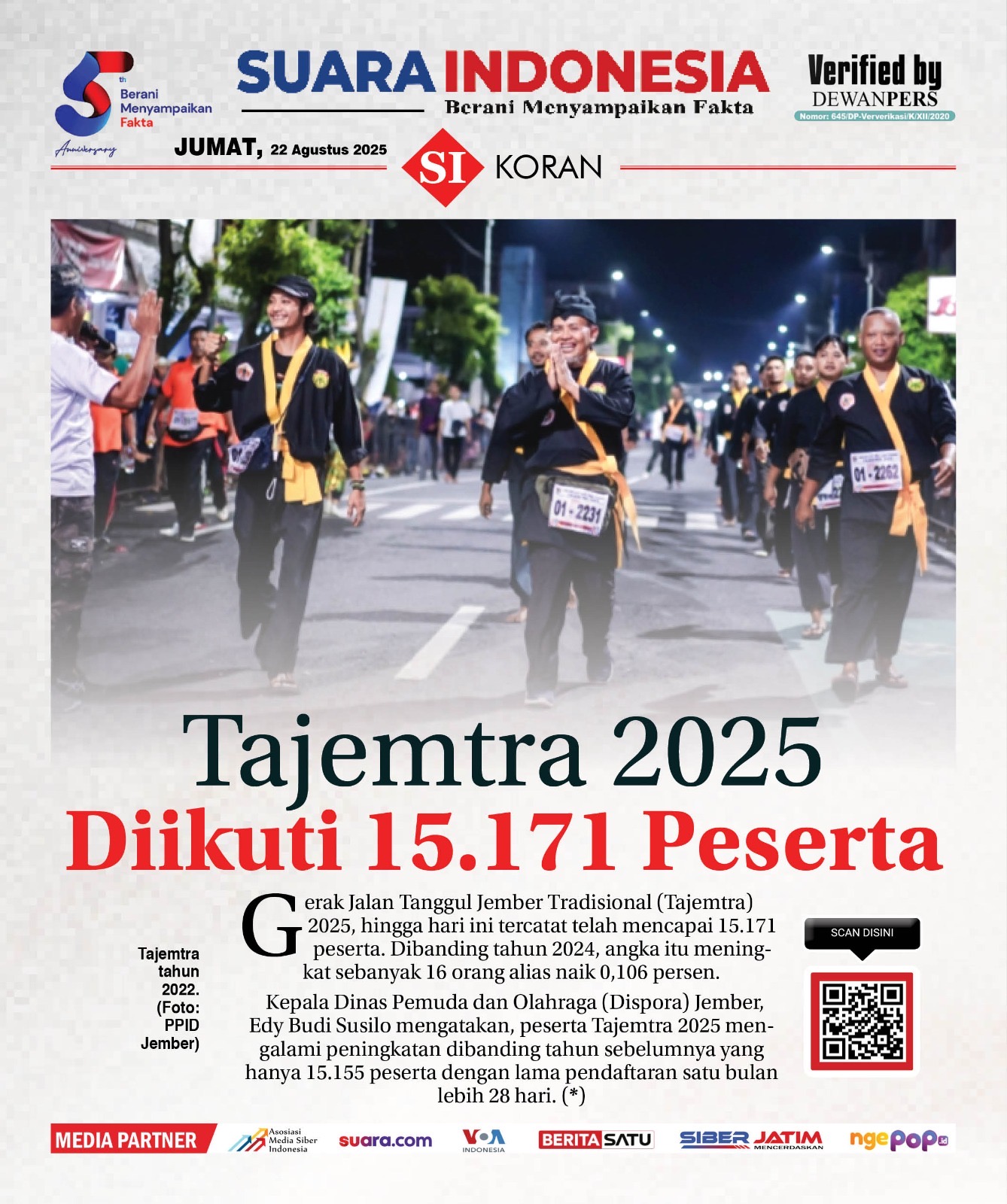 EDISI, JUMAT 22 AGUSTUS 2025