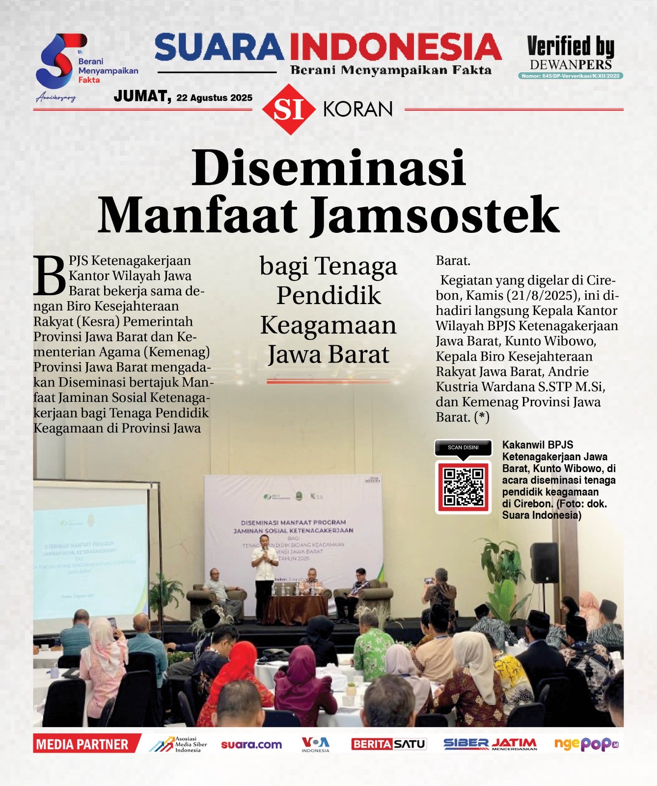 EDISI, JUMAT 22 AGUSTUS 2025