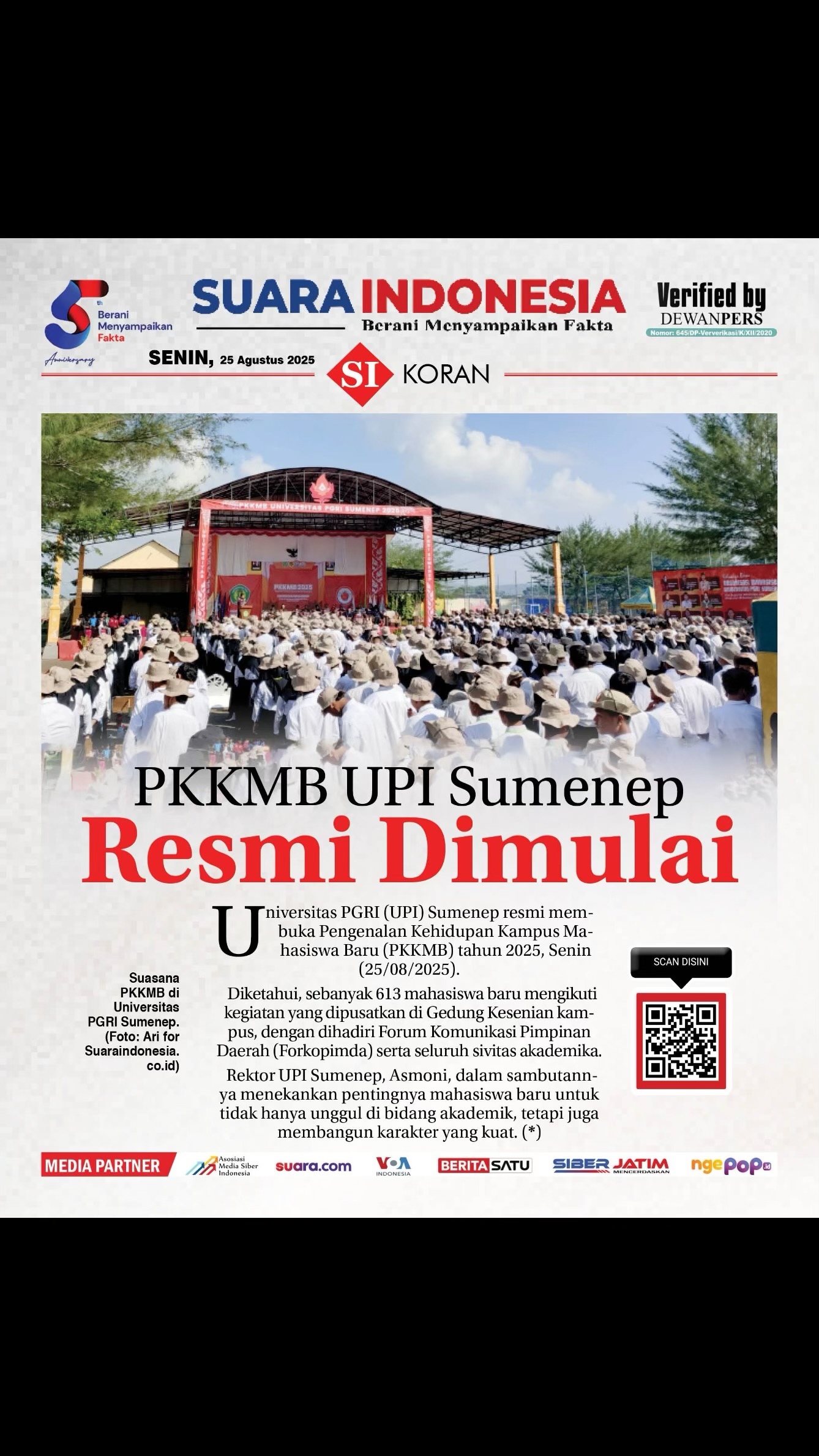 EDISI, SENIN 25 AGUSTUS 2025
