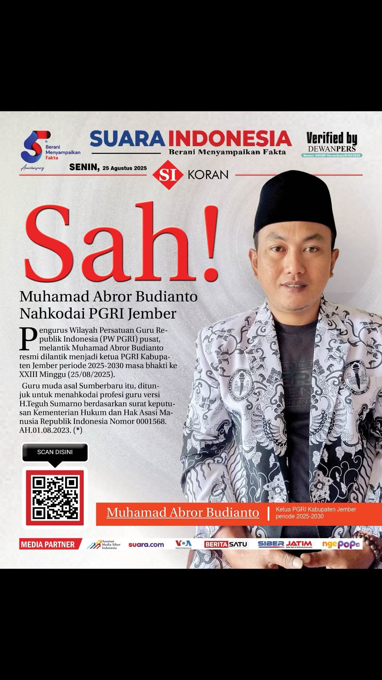 EDISI, SENIN 25 AGUSTUS 2025
