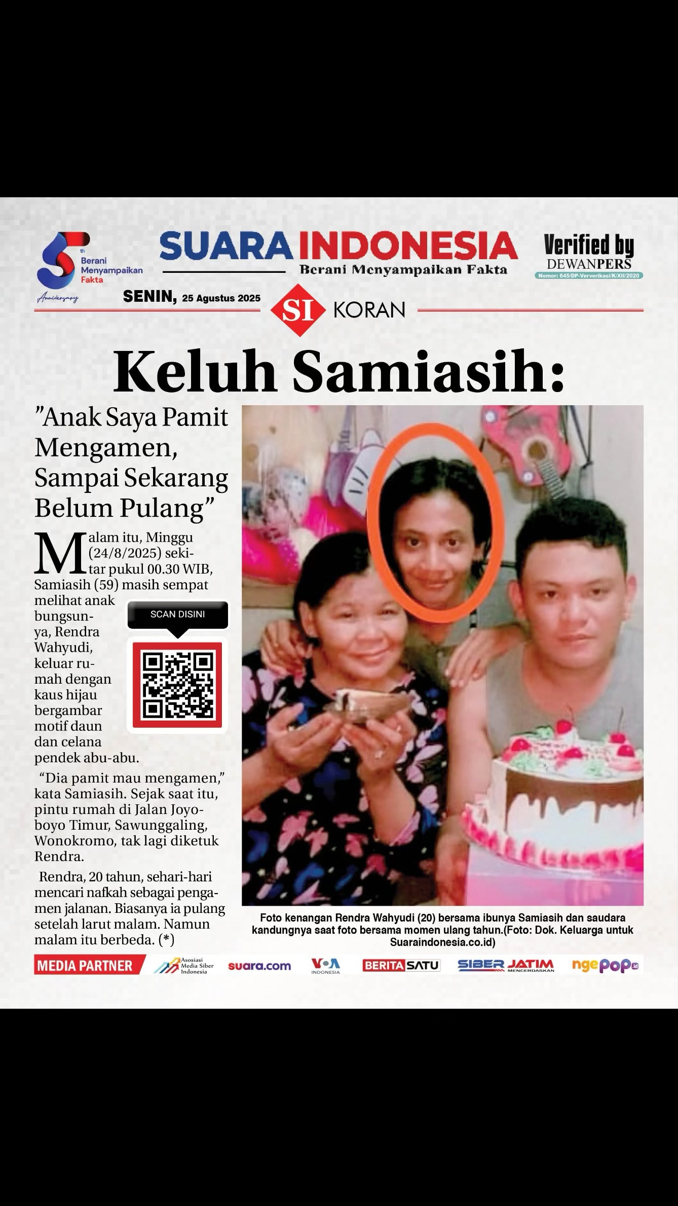 EDISI, SENIN 25 AGUSTUS 2025