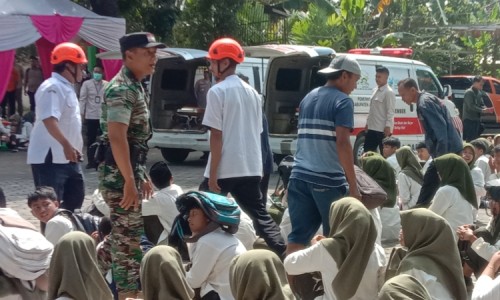 Sosialisasi dan Simulasi Hadapi Gempa di Sekolah, Teriakan Siswa Curi Perhatian Bupati Jember