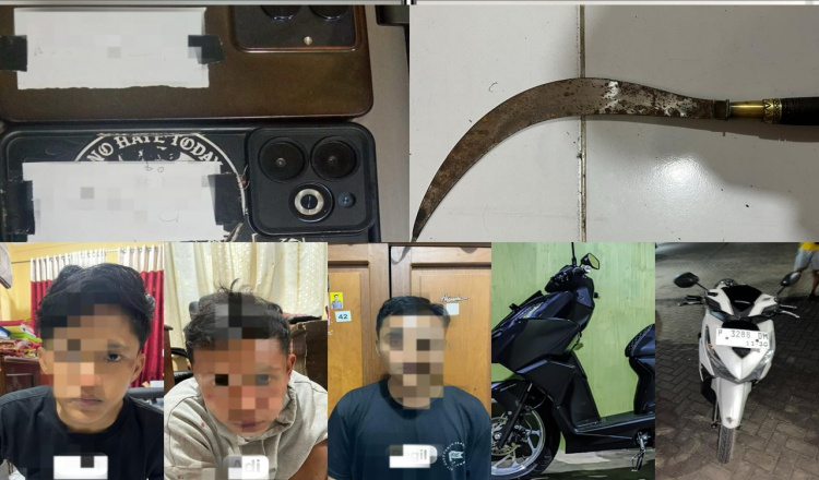 Jejak Kejahatan Terhenti di Moncel, Tiga Pelaku Curas Berhasil Dibekuk Polres Situbondo
