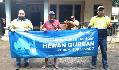 Idul Adha 2026, PT BSI Salurkan 72 Hewan Kurban untuk Warga Sekitar Tambang