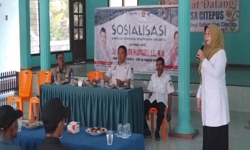 Wujudkan Rumah Layak Huni, 19 Warga Citepus Cilacap Terima BSPS Aspirasi DPR RI Novita
