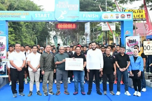 Bhayangkara Run Polresta Padang: Pererat Sinergi dan Budaya Hidup Sehat