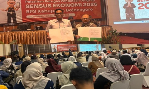 BPS Bojonegoro Daftarkan Petugas Sensus Ekonomi 2026 ke BPJS Ketenagakerjaan