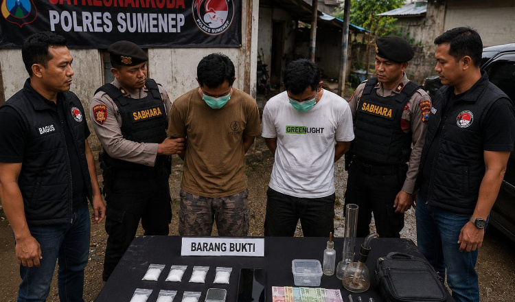 Diduga Jadi Lokasi Pesta Sabu, Rumah di Paberasan Digerebek Polisi dan Dua Pemuda Diamankan